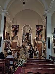 ermita de cristo, interior, almonte