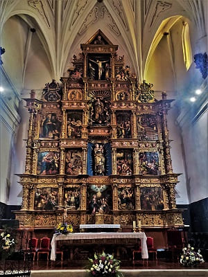 iglesia de santa maria, interior, olmedo