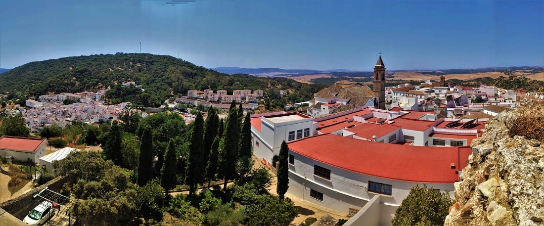 vistas del castillo de Alcala de los Gazules