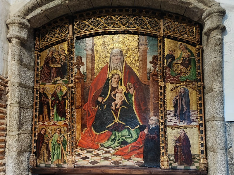 iglesia de Santa Maria la Mayor, retablo apocrifo, Piedrahita