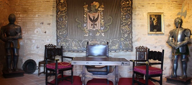 interior del castillo de Cortegana