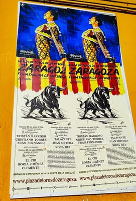 cartel, plaza de toros La Misericordia, Zaragoza