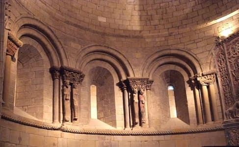 Iglesia de san Martín de Tours, interior, abside, Uncastillo