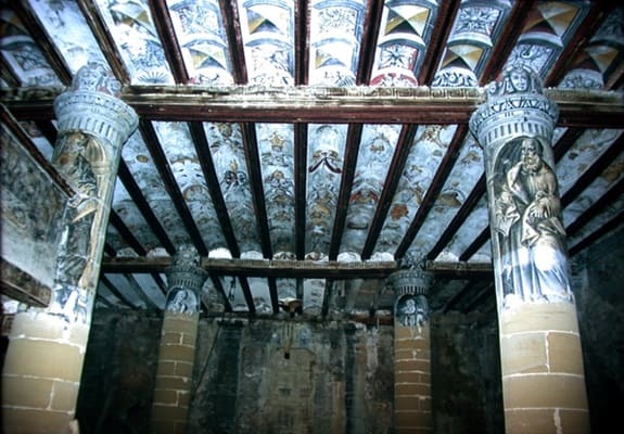 iglesia de san Ándres, interior, Uncastillo