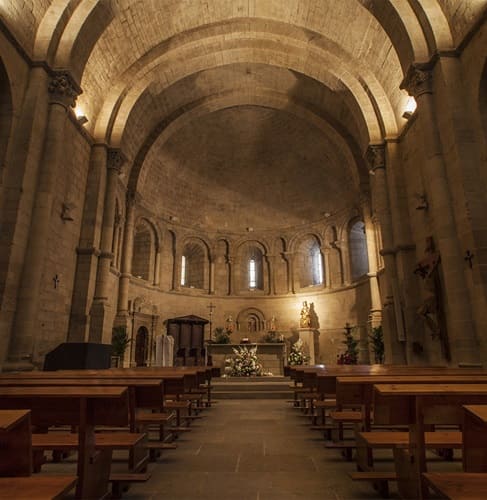 iglesia de santa María, interior, Uncastillo